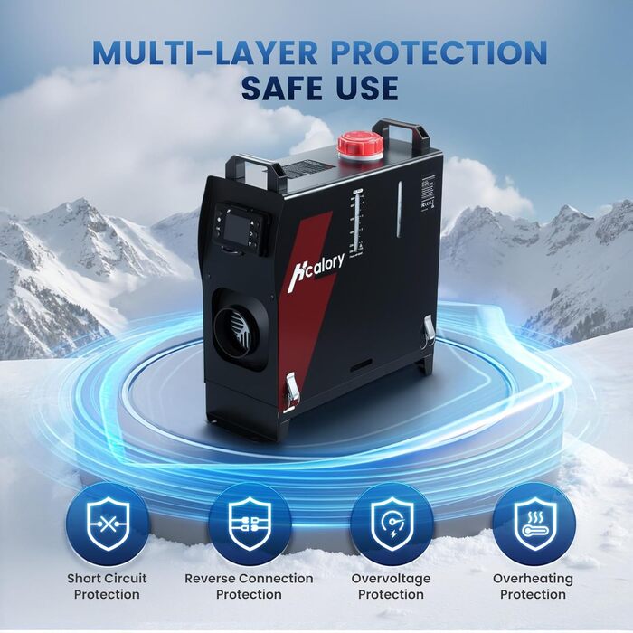 Дизельний опалювач 8kW Blazecore Station 1S з керуванням через APP, 12V/24V DC & 240V AC, для авто та вантажівок
