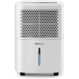Осушувач повітря Pro Breeze 12 л/доба для приміщень до 20 м², 3 режими, цифровий дисплей, таймер, шланг, проти вологи та плісняви, білий