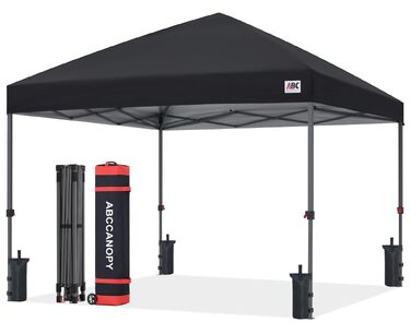 Павільйон садовий ABCCANOPY 3x3м водонепроникний розкладний чорний для пікніка та фестивалів