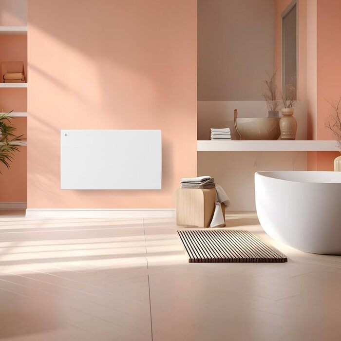 Керамічний смарт-обігрівач Ciarra CBHT15E 1000W, настінна електрична конвекційна система опалення з керуванням через Wi-Fi