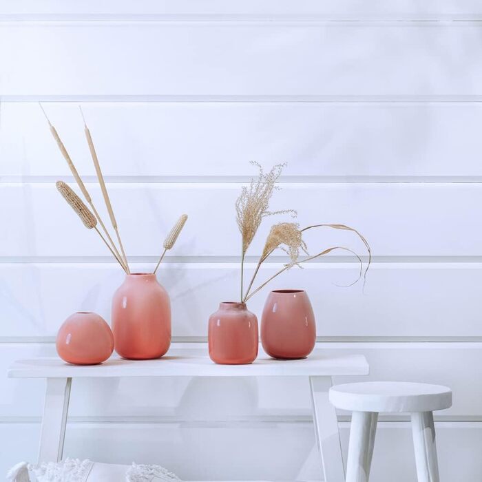 Ваза для квітів Villeroy & Boch Perlemor Coral Drop 14,5x14,5x13 см коралова