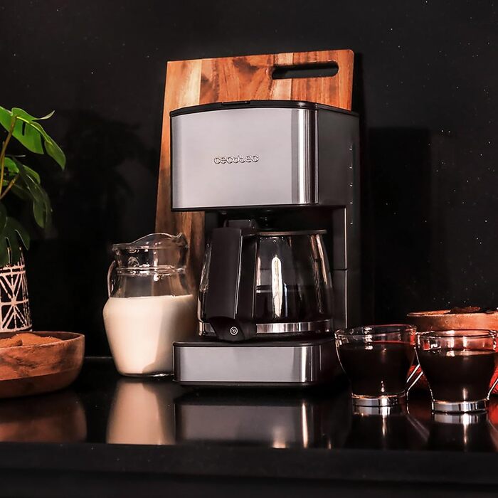 Кавомашина Cecotec Coffee 56 Heat: 1.3л, 12 чашок, LCD, нержавіюча сталь, програмування, захист від крапель, автоматичне відключення