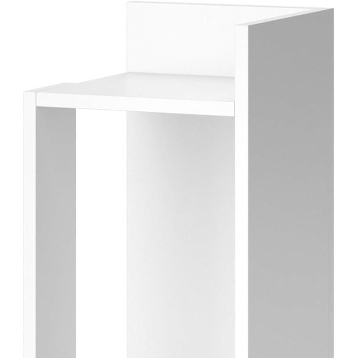 Журнальний стіл Vicco Kian білий 25x60 см, для вітальні, компактний