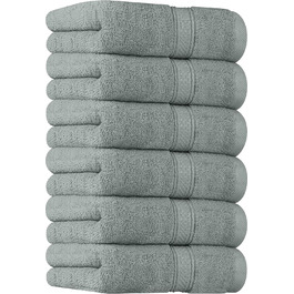 Рушники Utopia Towels з бавовни, набір 6 шт, 100% бавовна, ультрам'які та дуже всмоктуючі, 41x71 см, сірі