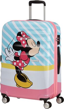 Валіза American Tourister Wavebreaker Disney Minnie Pink Kiss 67 см, 64 л, багатобарвна, спінер