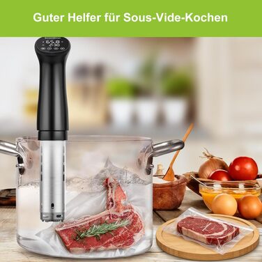 Рулони для вакуумного пакування Bonsenkitchen 28x600 см (2 шт) - Професійні пакети для вакууматора, харчові, BPA-free, для Sous Vide