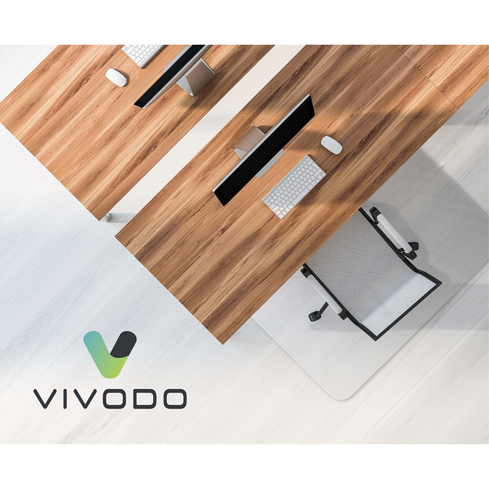 Vivodo килимок для захисту підлоги 90x120 см для твердих підлог, вироблено в Німеччині