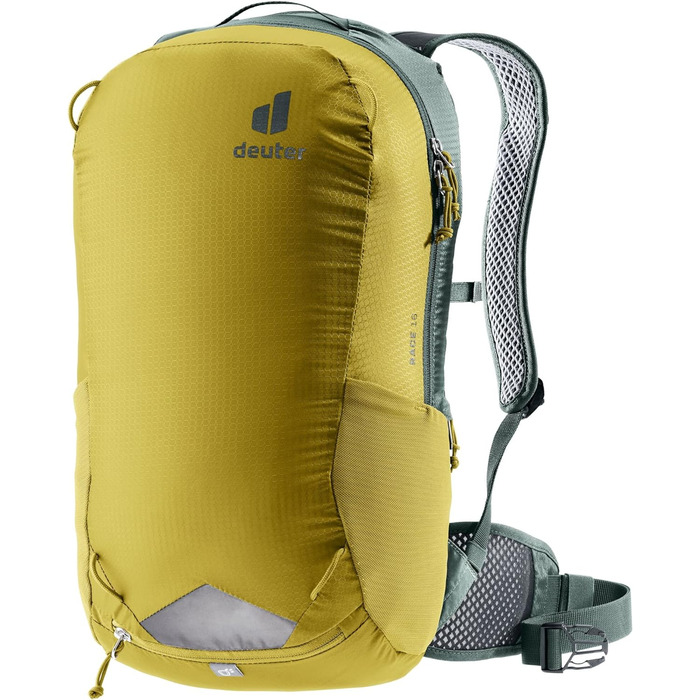 Велорюкзак Deuter Race 16, 16 л, Turmeric-Ivy, для велосипедистів
