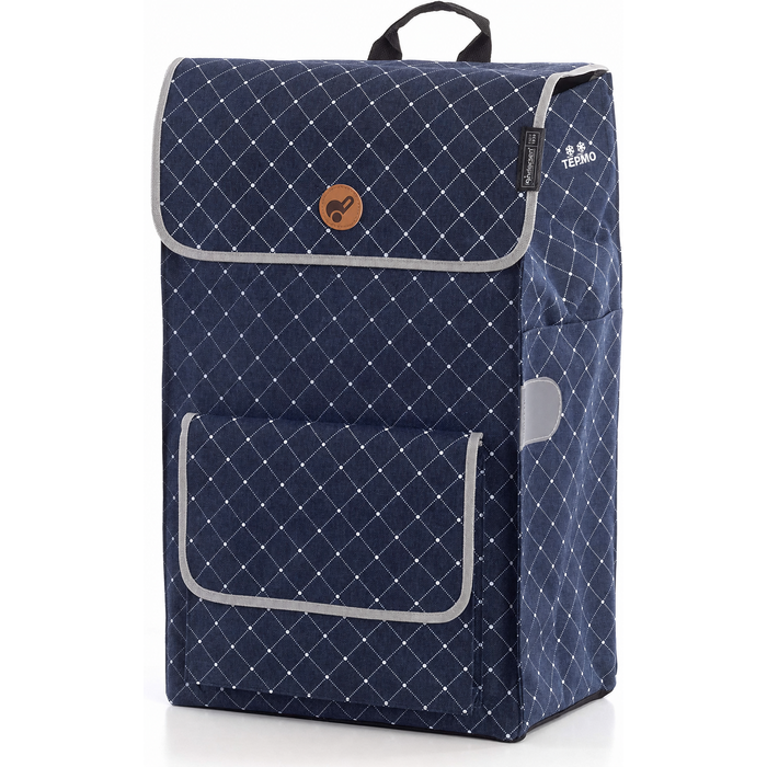 Візок для покупок ANDERSEN Alu Star Shopper Tamo, антрацит, 51 л, з рефлектором, термоізоляцією, алюмінієвий, регульована висота, знімні колеса