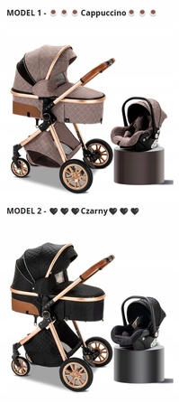 Дитячий візок Cichoszki Premium Black 3в1