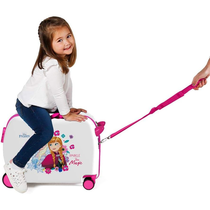 Дитяча валіза Disney Sparkle Like Magic, 55 см, рожева, багатоколірна