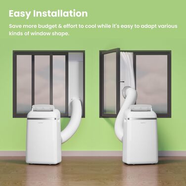 Мобільний кондиціонер Comfee Breezy Cool Pro 2.0 7000 BTU (2.0 кВт) з Wi-Fi, охолодження, вентиляція, осушення – для приміщень до 68 м³