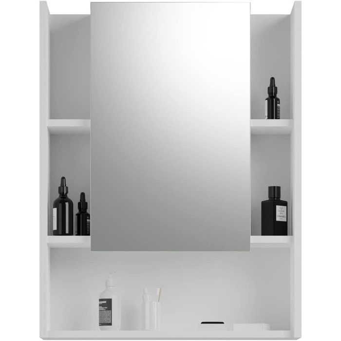 Дзеркальна шафа для ванної Homes&Jones Venice, біла, 60x77x17 см, без підсвічування, деревостружкова плита