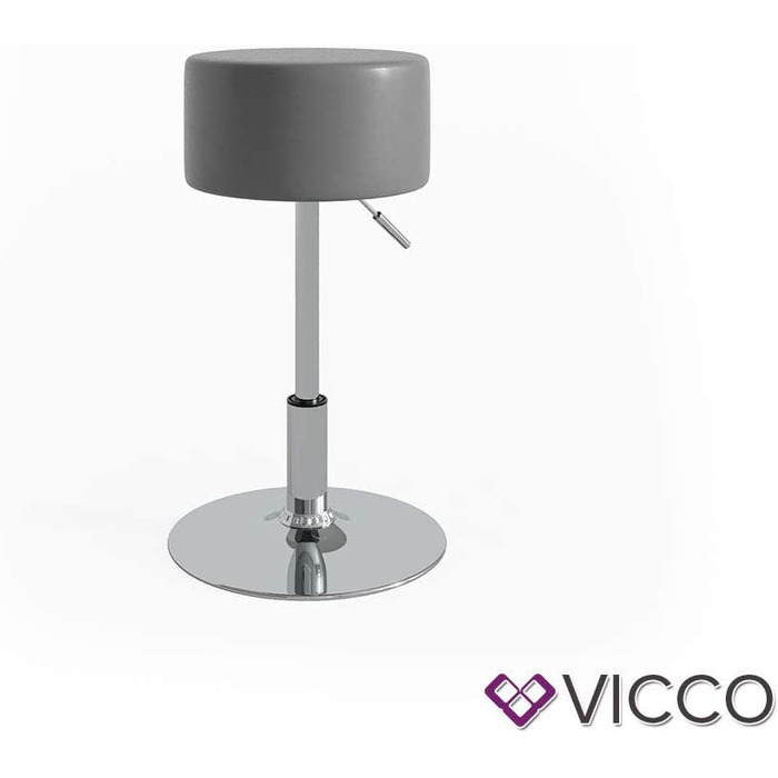 Табурет Vicco Design сірий 33x67 см для туалетного столика