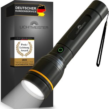 Світлодіодний ліхтар LICHTMEISTER 1000 Лм, акумулятор 4000 мА·год, надяскравий, акумуляторний
