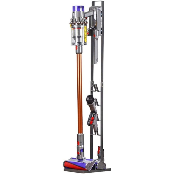 Підставка-органайзер Bison для акумуляторних пилососів Dyson V6, V7, V8, V10, V11, V15, DC30-DC35, тримач для станції (антрацит)