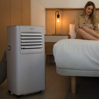 Мобільний кондиціонер Cecotec ForceClima 7100 7000 BTU з пультом ДУ, LED-дисплеєм, 4 режими, 2 швидкості, охолодження до 15 м²