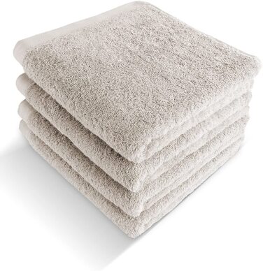 Рушники herzbach home Premium 50x100 см, 4 шт, антрацит – високоякісні, м’які та дуже вбираючі, 100% натуральна бавовна