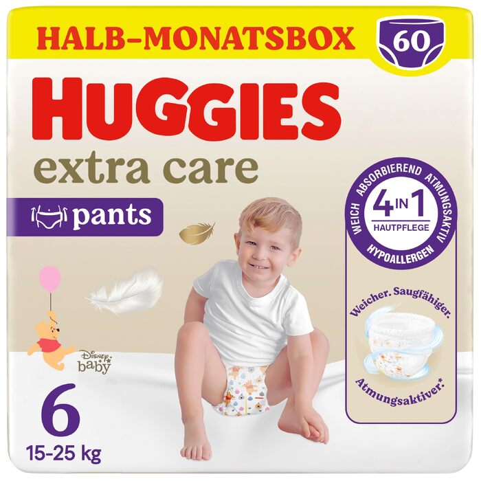 Підгузки-трусики Huggies Extra Care Pants Disney Design, розмір 6, 60 шт. (2х30)