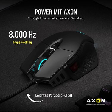 Ігрова миша Corsair M65 RGB Ultra Wired Tunable FPS, чорна