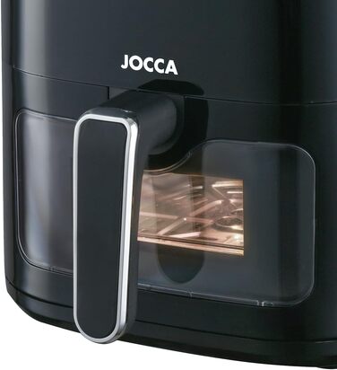 Аерофритюрниця JOCCA 5L 1450W з LED сенсорним екраном, регулюванням температури та функцією енергозбереження, чорна