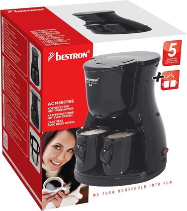Кавоварка 450 Вт, Black Duo Bestron