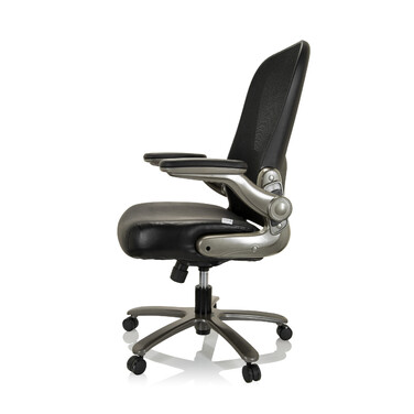 Надміцне крісло / офісне крісло INSTRUCTOR T I Titan XXL сітка / шкіра чорна hjh OFFICE