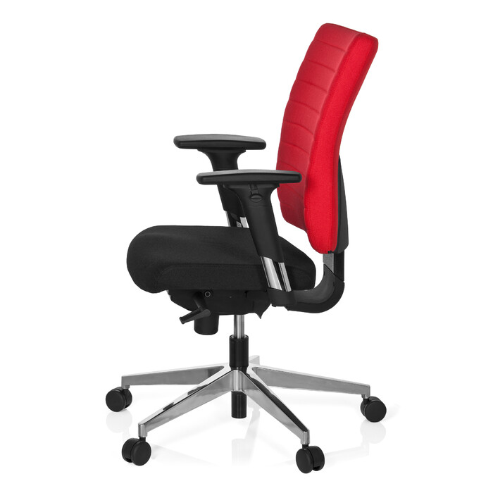 Офісне крісло / Поворотне крісло PRO-TEC 350 Тканина Чорний/Червоний hjh ОФІС