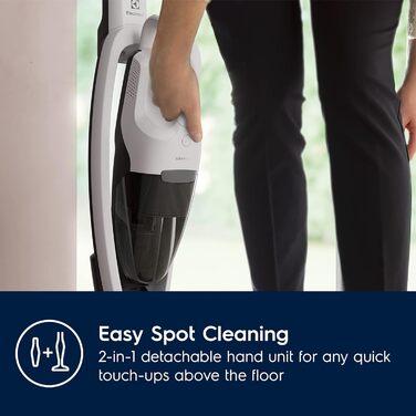Бездротовий пилосос ELECTROLUX ES52CB18SH, білий, стік, акумуляторний