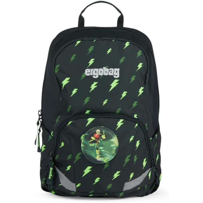 Дитячий рюкзак ergobag Ease Large 10 л, легкий, чорний, для школи та дитсадка