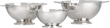 Набір мисок LE CREUSET 3 шт. з нержавіючої сталі з кришкою, 41901000010000 | Миски та сита