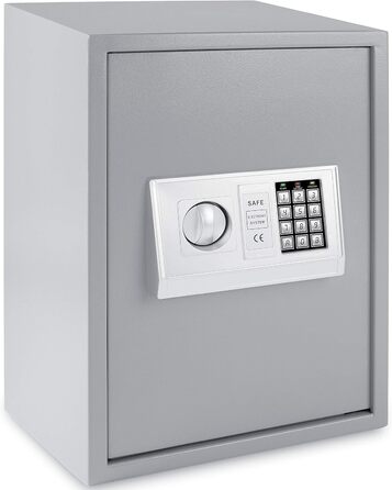 Електронний сейф KESSER 50x35x34,5 см, подвійний замок, товщина дверей 4 мм, настінний, з підсвічуванням, чорний, для документів