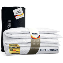BEFA NATUR Daunendecke 135x200 см: 100% натуральний пух, 560 г, для алергіків, Made in Germany