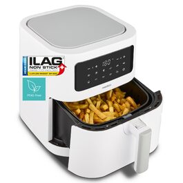 Аерофритюрниця MEDION P10 XL Duo 6,8 л, 2150 Вт, XXL Airfryer з двома нагрівальними елементами, 9 програмами та сенсорним керуванням, біла