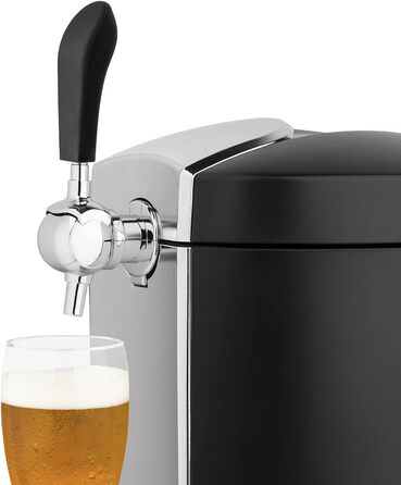 H.Koenig Bierzapfanlage BW1778: Система для пива з нержавіючої сталі, інтегрована охолодження 4°C, сумісна з 5л кегами, професійне використання