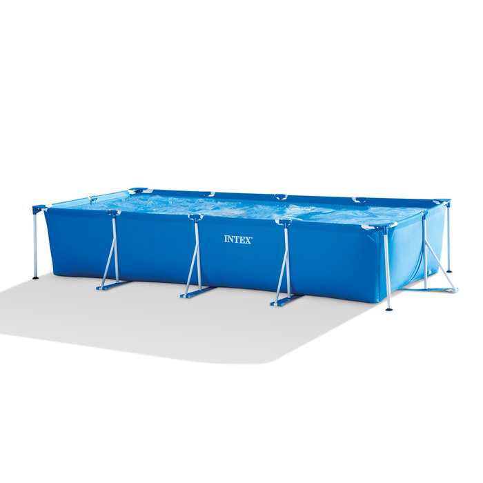 Каркасний прямокутний садовий басейн Intex 450x220x84 см, арт. 28273