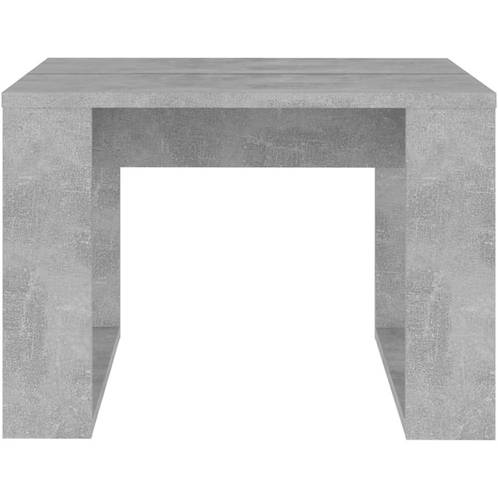 Журнальний стіл vidaXL бетонно-сірий 50x50x35 см, ДСП, для вітальні