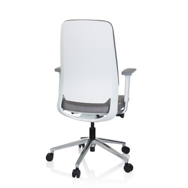 Офісне крісло / поворотне крісло CHIARO T4 WHITE тканина сіра hjh OFFICE