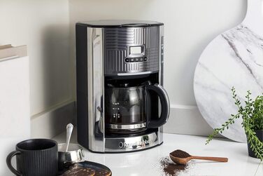 Тостер Russell Hobbs Geo Edelstahl Grau на 2 тости, нержавіюча сталь, сірий - широкі слоти, підставка для булочок, 6 режимів, розморожування, підігрів, 1640 Вт