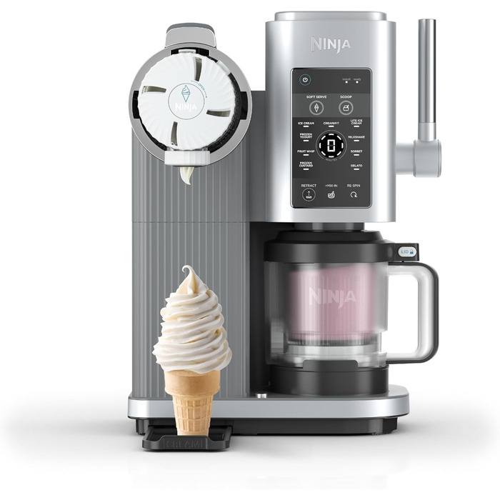 Машина для морозива CREAMi Softeis Ninja Swirl NC701EU: 13 функцій, 2 контейнери для морозива, сорбету, шейків