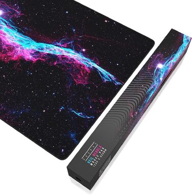 Ігровий килимок для миші Titanwolf XXXL (1200x600 мм) з принтом Veil Nebula — великий килимок на стіл для геймерської миші та клавіатури