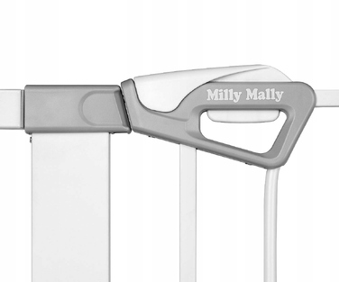 Захисна металева калітка Milly Mally, біла (гвинтова/розпірна)