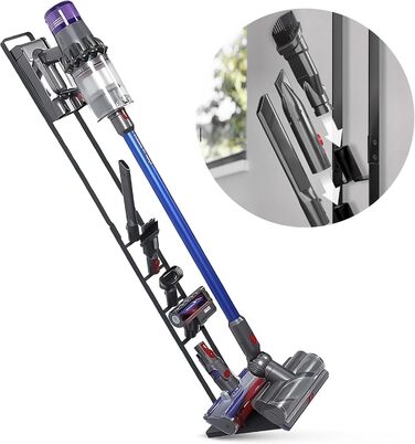 Стійка для пилососа Filterlux для Dyson Gen5, V15s, V15, V12 Slim, V11, V10, V8, V7 – міцний тримач для акумуляторного пилососа, органайзер для аксесуарів, без свердління