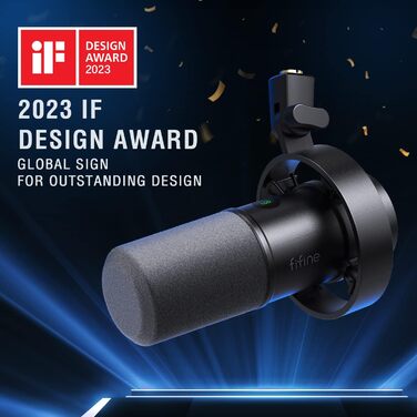 Динамічний XLR студійний мікрофон FIFINE з USB для ПК, стрімінгу, подкастів, ігор, сумісний з PS4/5, Mac, мікшерами та звуковими картами