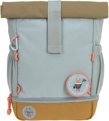 Дитячий рюкзак LÄSSIG Rolltop, водонепроникний, 11 л, світло-блакитний, із нагрудним ременем