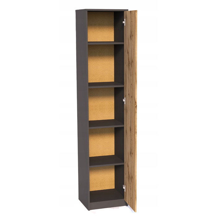 Стелаж Meble Bestseller 39 x 180 x 35 см, дуб вотан / графіт