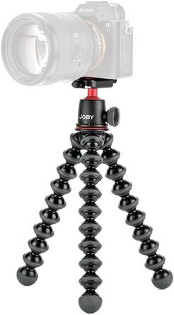 Гнучкий штатив JOBY GorillaPod 3K Kit з кульовою головкою для дзеркальних та бездзеркальних камер, навантаження до 3 кг, чорний, виробництво Італія