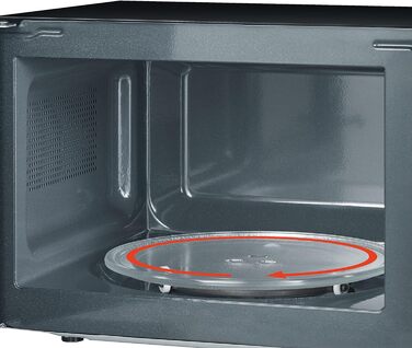 Мікрохвильова піч з грилем Silva-Homeline MWG-E 20.8 INOX, 20 л, 800-1000 Вт, нержавіюча сталь, LCD-дисплей, синя