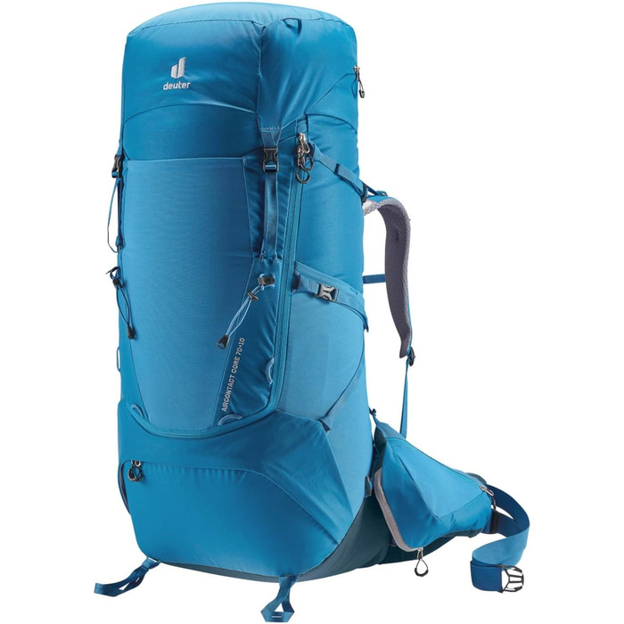 Туристичний рюкзак Deuter Aircontact Core 70+10 л, Reef-Ink, для трекінгу