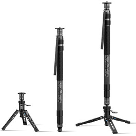Монопод SIRUI SVM-145P Rapid System, карбоновий, 145 см, педаль, швидке регулювання, легкий 1.52 кг, навантаження до 10 кг